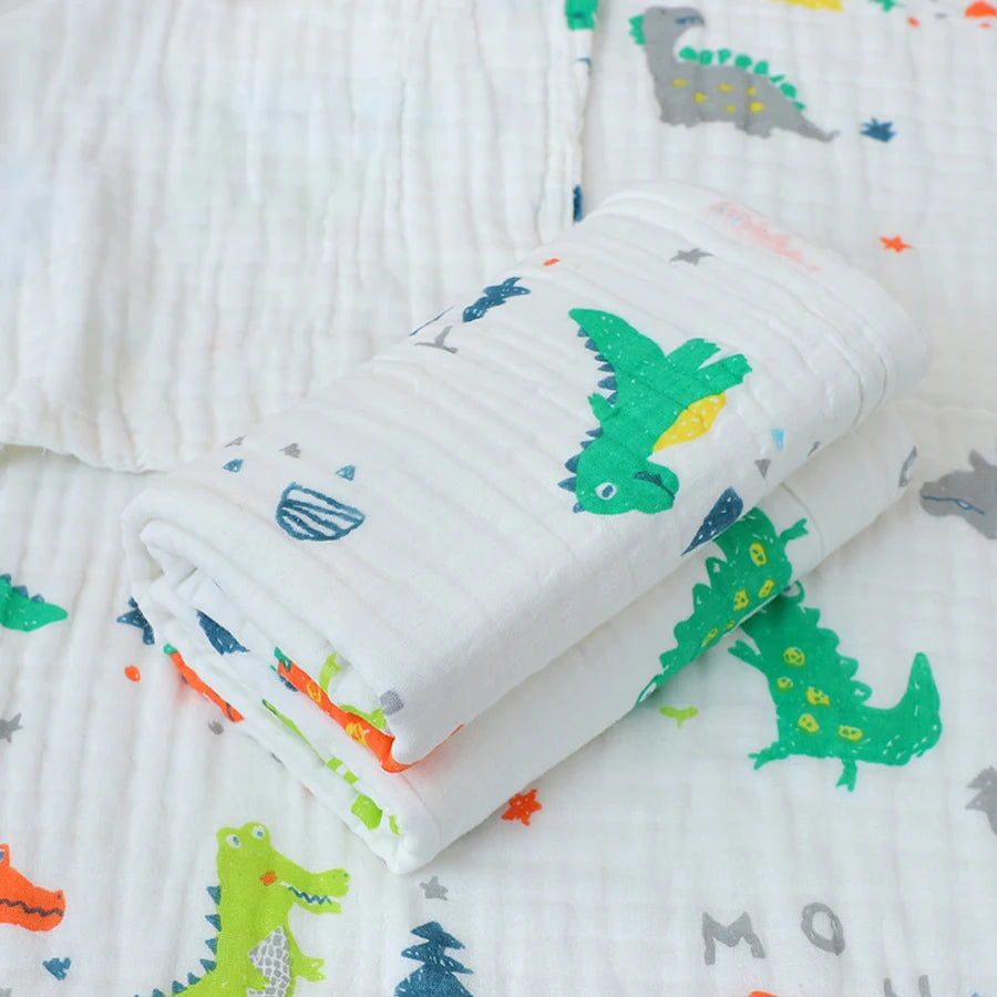 "Wrap your little one in softness and comfort with our 4-Layer Cotton Gauze Baby Bath Towel – ultra-absorbent, breathable, and perfect for bath time, cuddle time, and beyond."