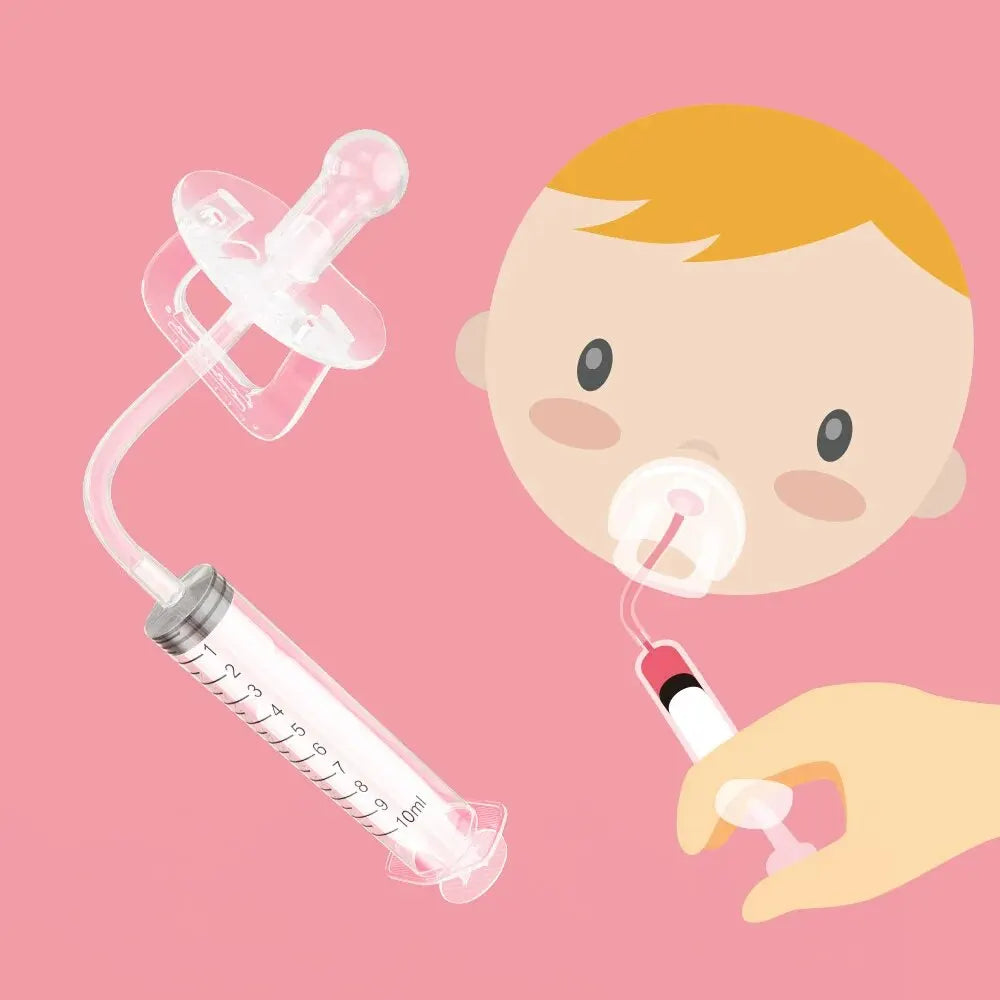 Baby Medicine Dispenser Pacifier Kit– 10ml Oral Syringe & Liquid Dropper for Easy Infant and Toddler Feeding