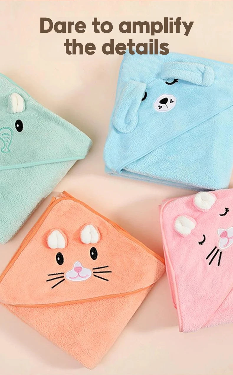 "From bath time to cuddle time, keep your baby warm, dry, and wrapped in love."