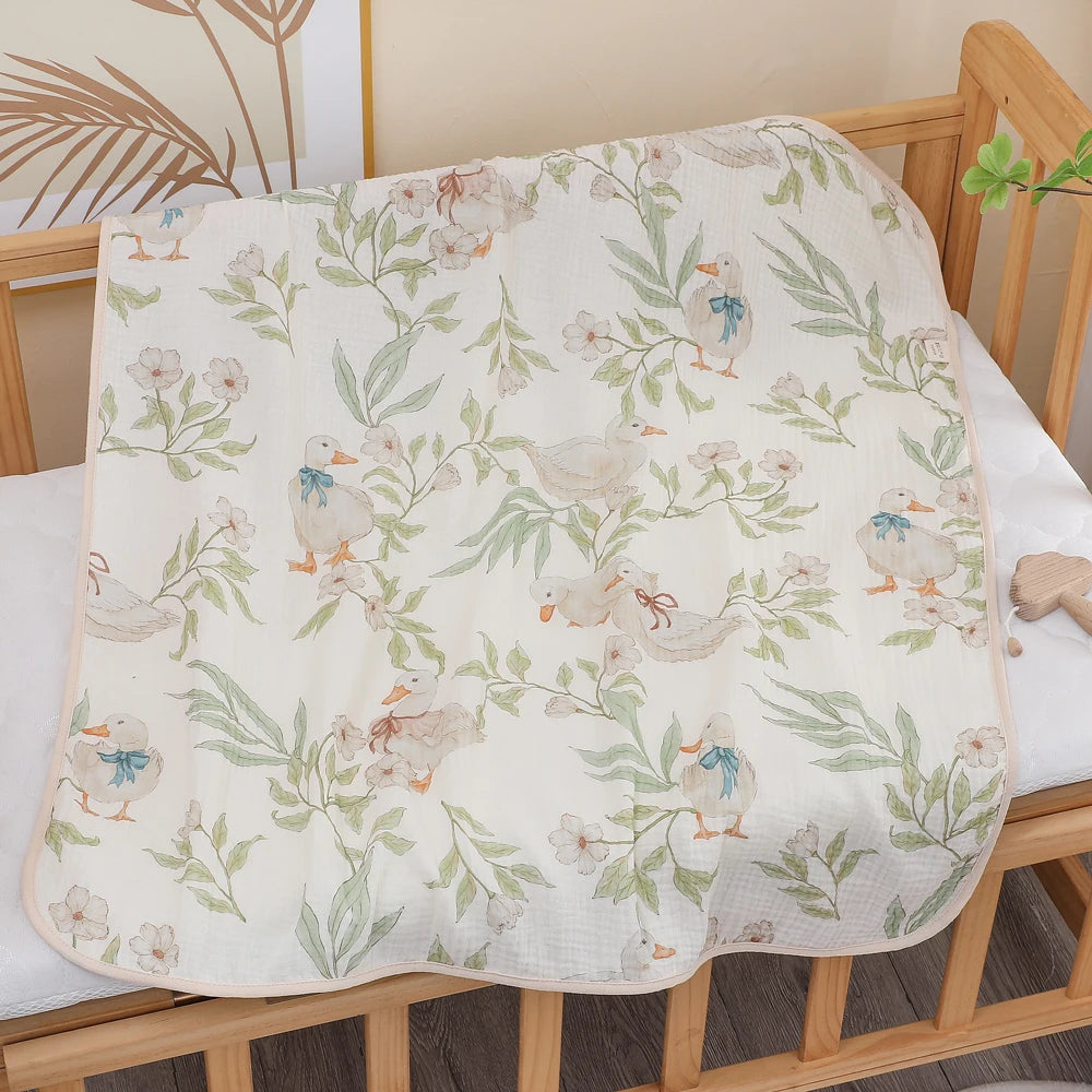 "Wrap your little one in cloud-like comfort with our Pure Cotton Gauze Baby Bath Towel – ultra-soft, highly absorbent, and gentle on delicate newborn skin."