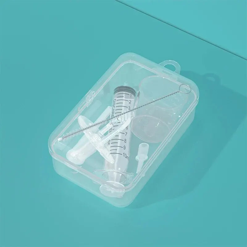 Baby Medicine Dispenser Pacifier Kit– 10ml Oral Syringe & Liquid Dropper for Easy Infant and Toddler Feeding