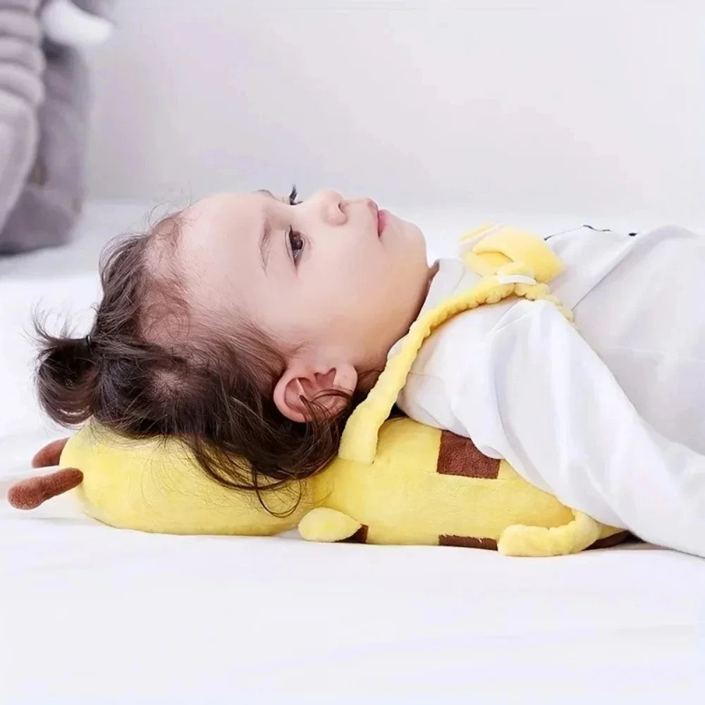 "Cute Protection for Every Tiny Adventure – a soft and lightweight head protector cushion designed to add comfort and cushioning while your little one learns to explore." 🧸💕👶