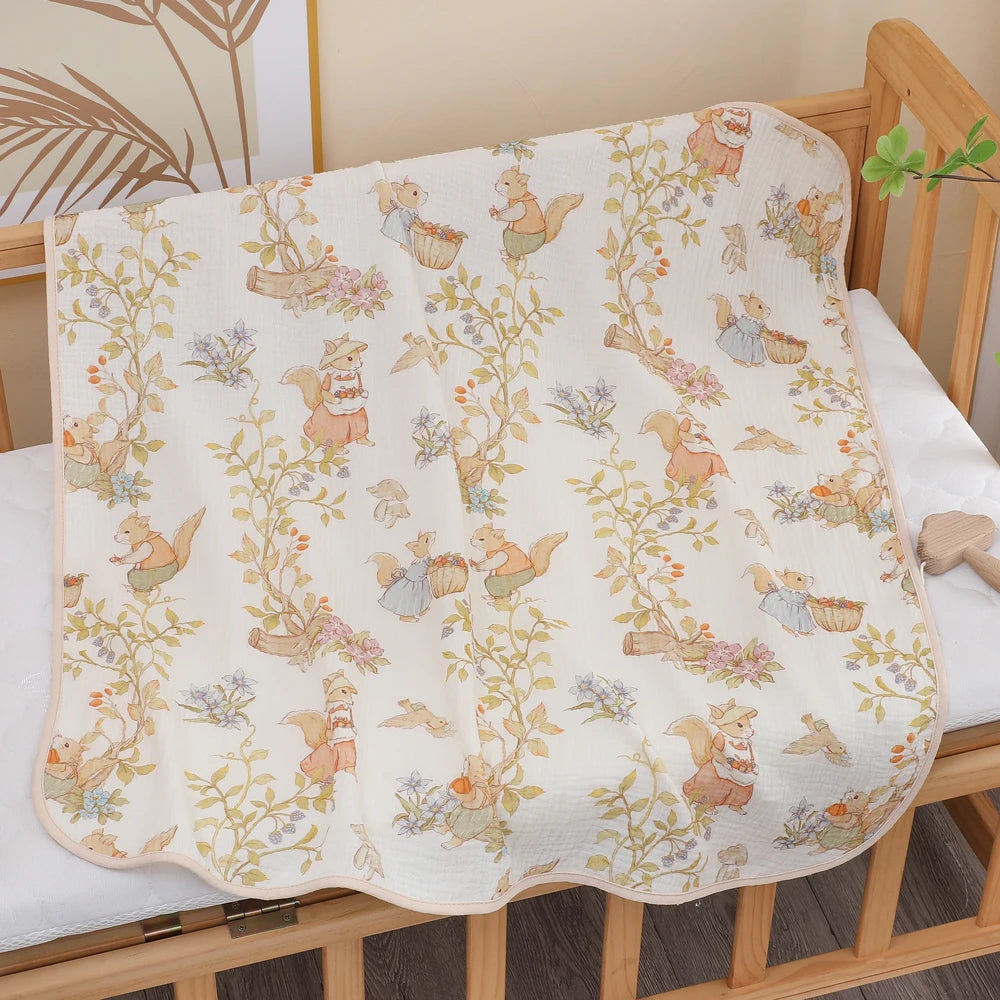 "Wrap your little one in cloud-like comfort with our Pure Cotton Gauze Baby Bath Towel – ultra-soft, highly absorbent, and gentle on delicate newborn skin."