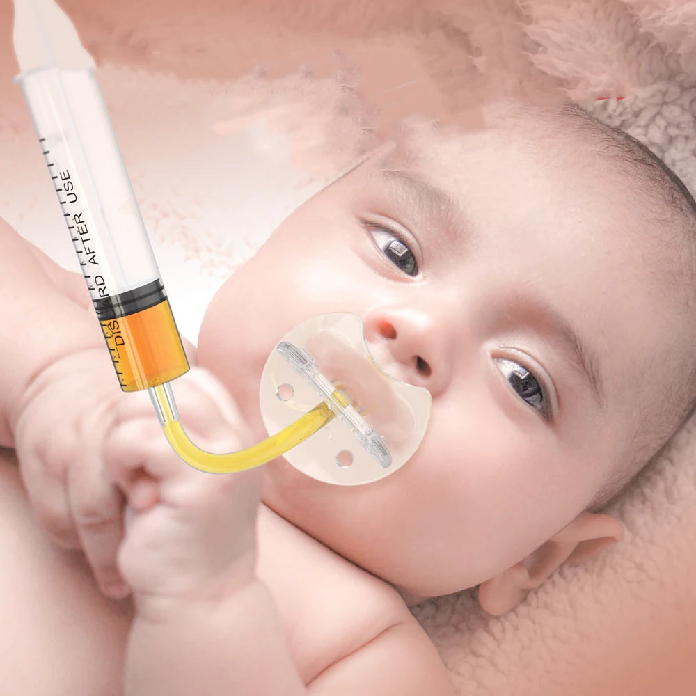 Baby Medicine Dispenser Pacifier Kit– 10ml Oral Syringe & Liquid Dropper for Easy Infant and Toddler Feeding