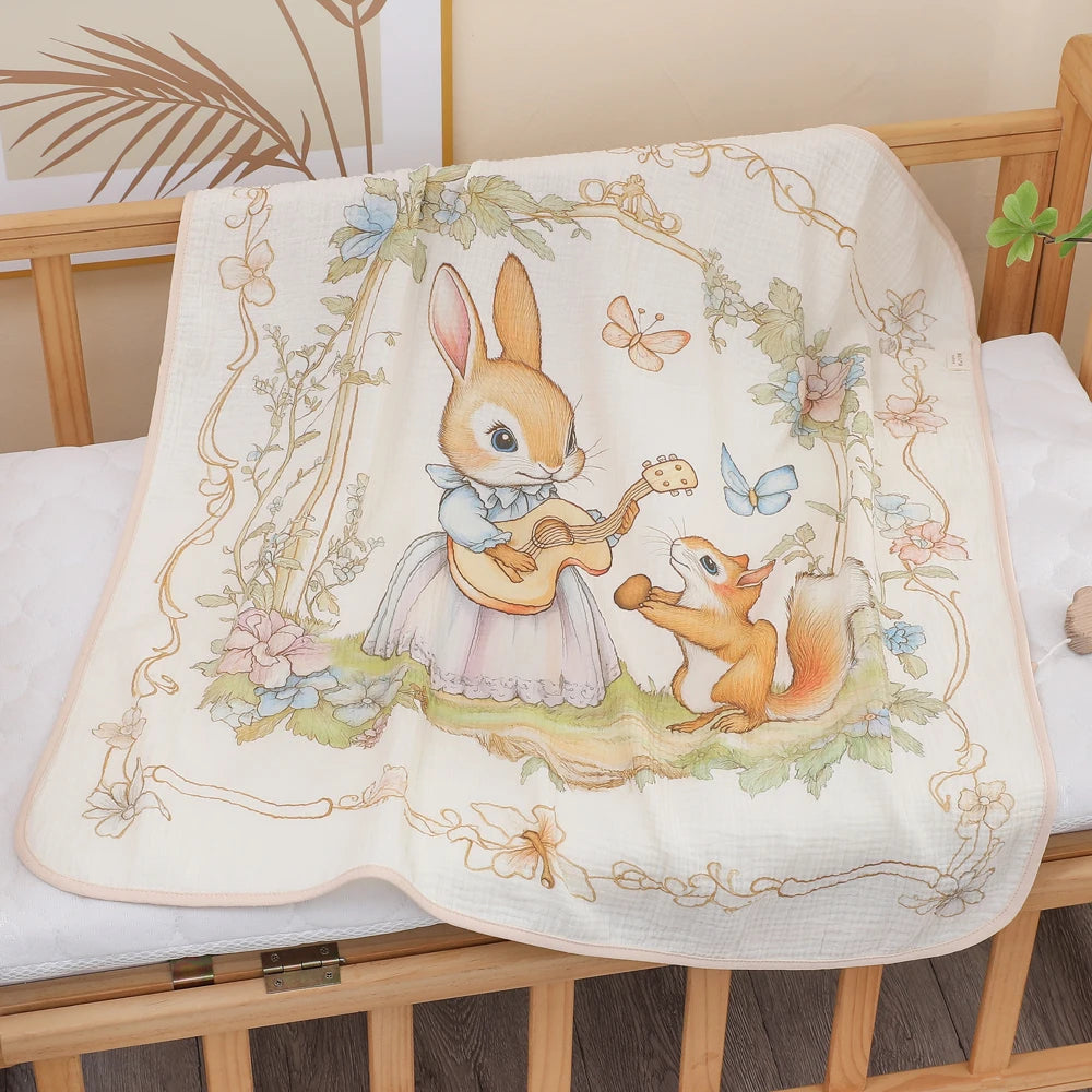 "Wrap your little one in cloud-like comfort with our Pure Cotton Gauze Baby Bath Towel – ultra-soft, highly absorbent, and gentle on delicate newborn skin."