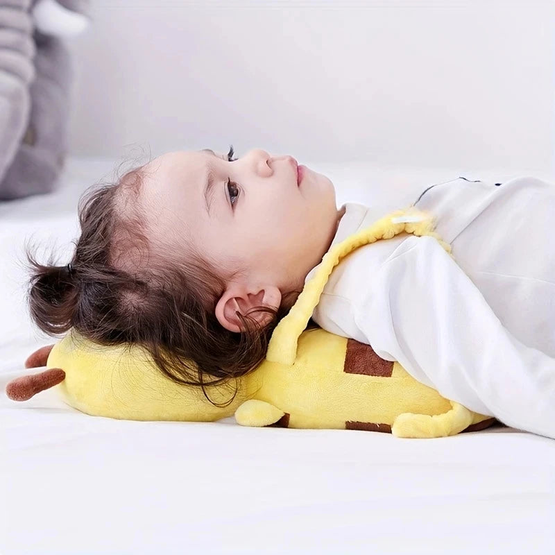 "Cute Protection for Every Tiny Adventure – a soft and lightweight head protector cushion designed to add comfort and cushioning while your little one learns to explore." 🧸💕👶