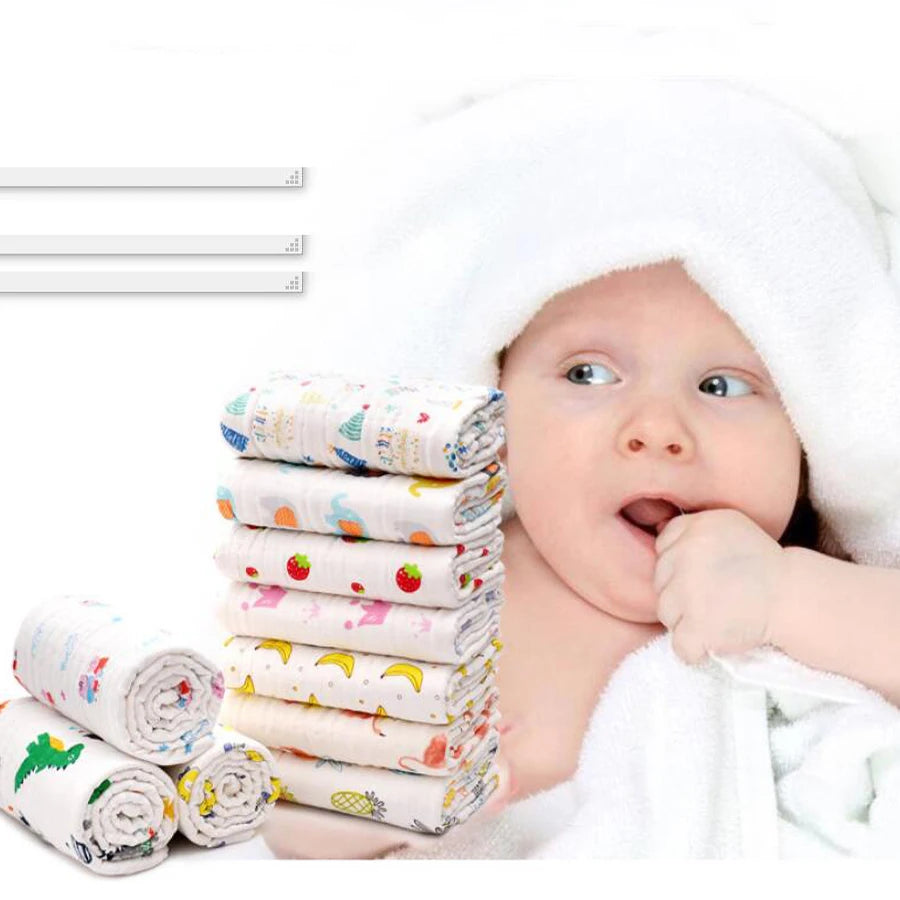 "Wrap your little one in softness and comfort with our 4-Layer Cotton Gauze Baby Bath Towel – ultra-absorbent, breathable, and perfect for bath time, cuddle time, and beyond."
