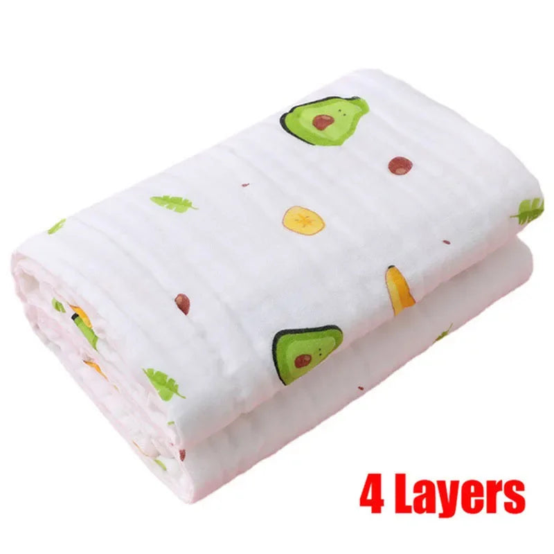 "Wrap your little one in softness and comfort with our 4-Layer Cotton Gauze Baby Bath Towel – ultra-absorbent, breathable, and perfect for bath time, cuddle time, and beyond."